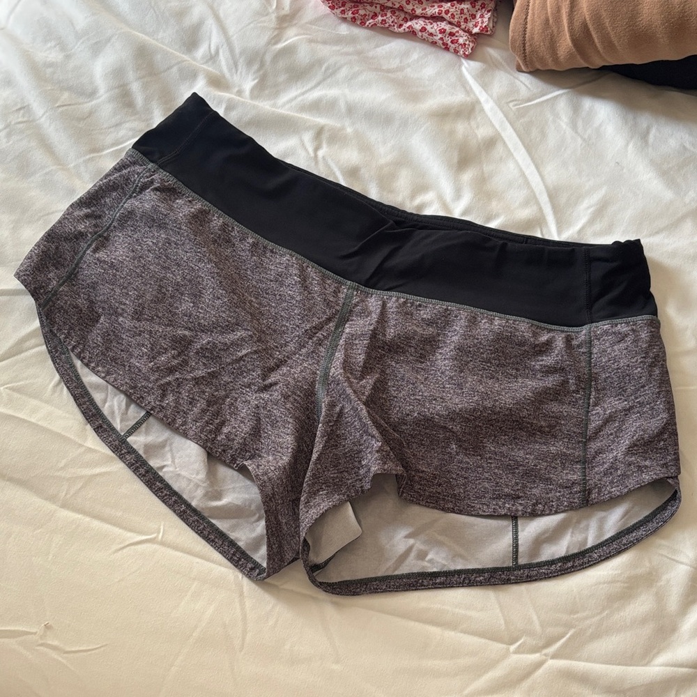 lululemon athletica Black and Gray Pajama Shorts